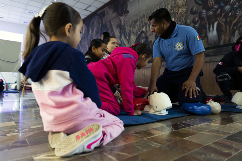 Niños en actividad lúdica