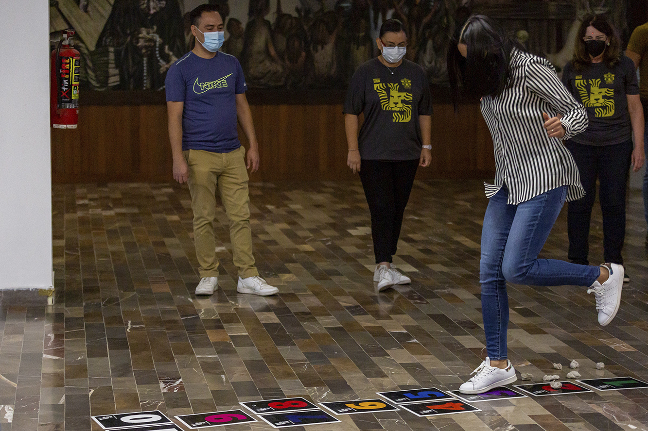Personal del sems realiza actividad del programa de activación física