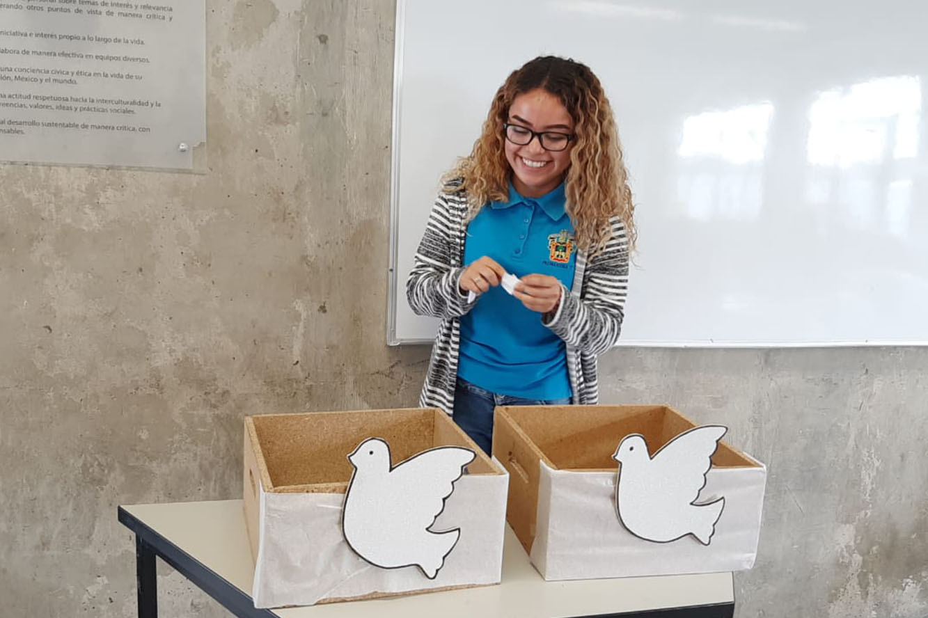 Alumna en aula