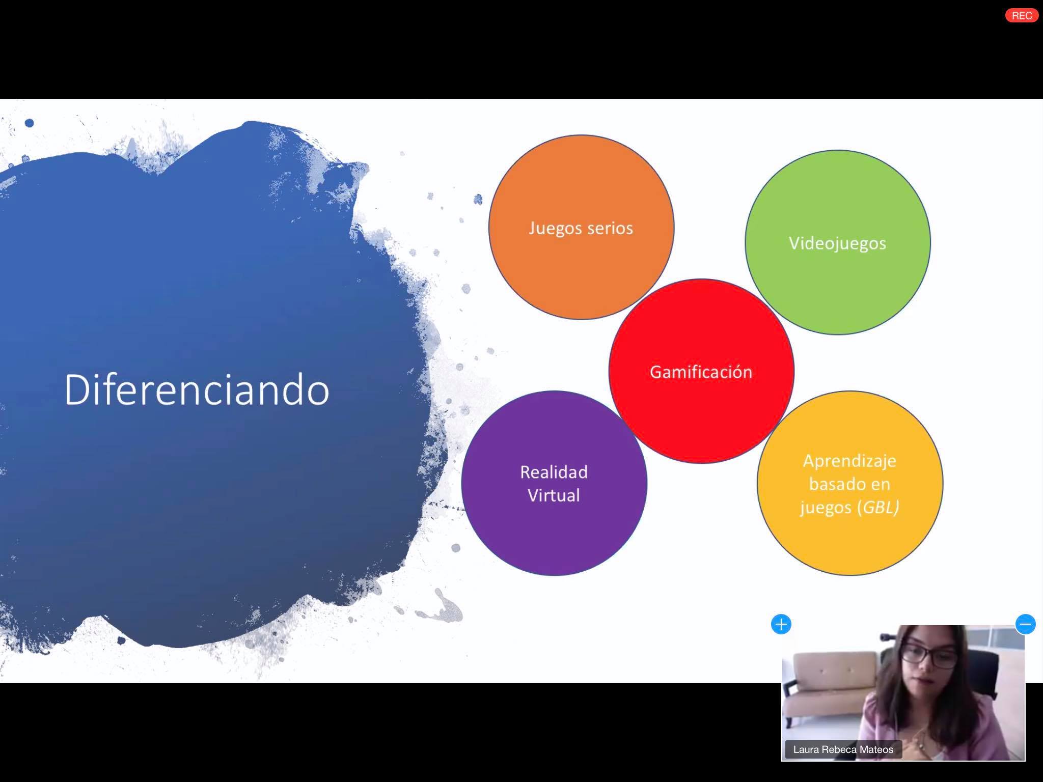Captura de pantalla de conferencia virtual