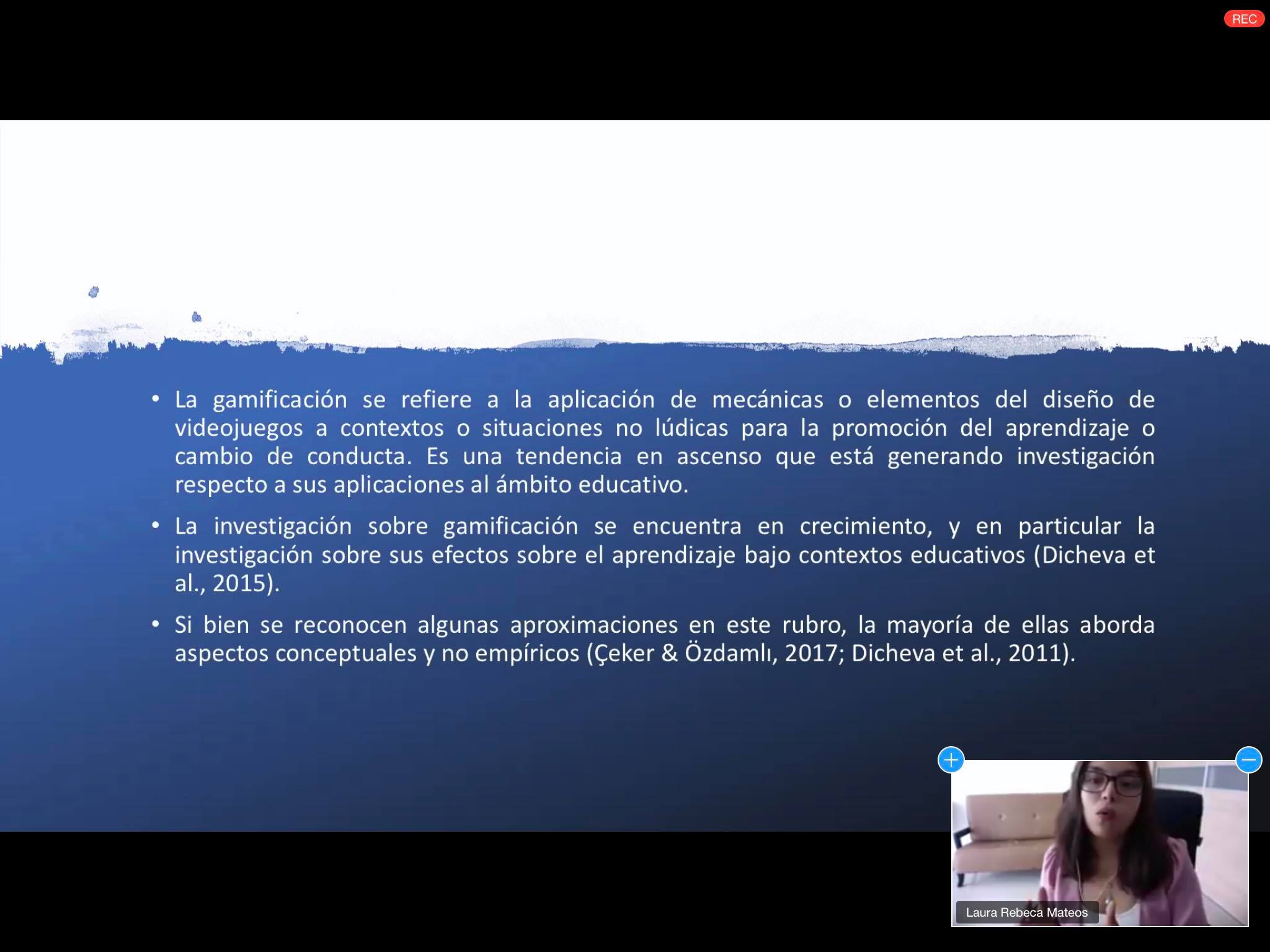 Captura de pantalla de conferencia virtual