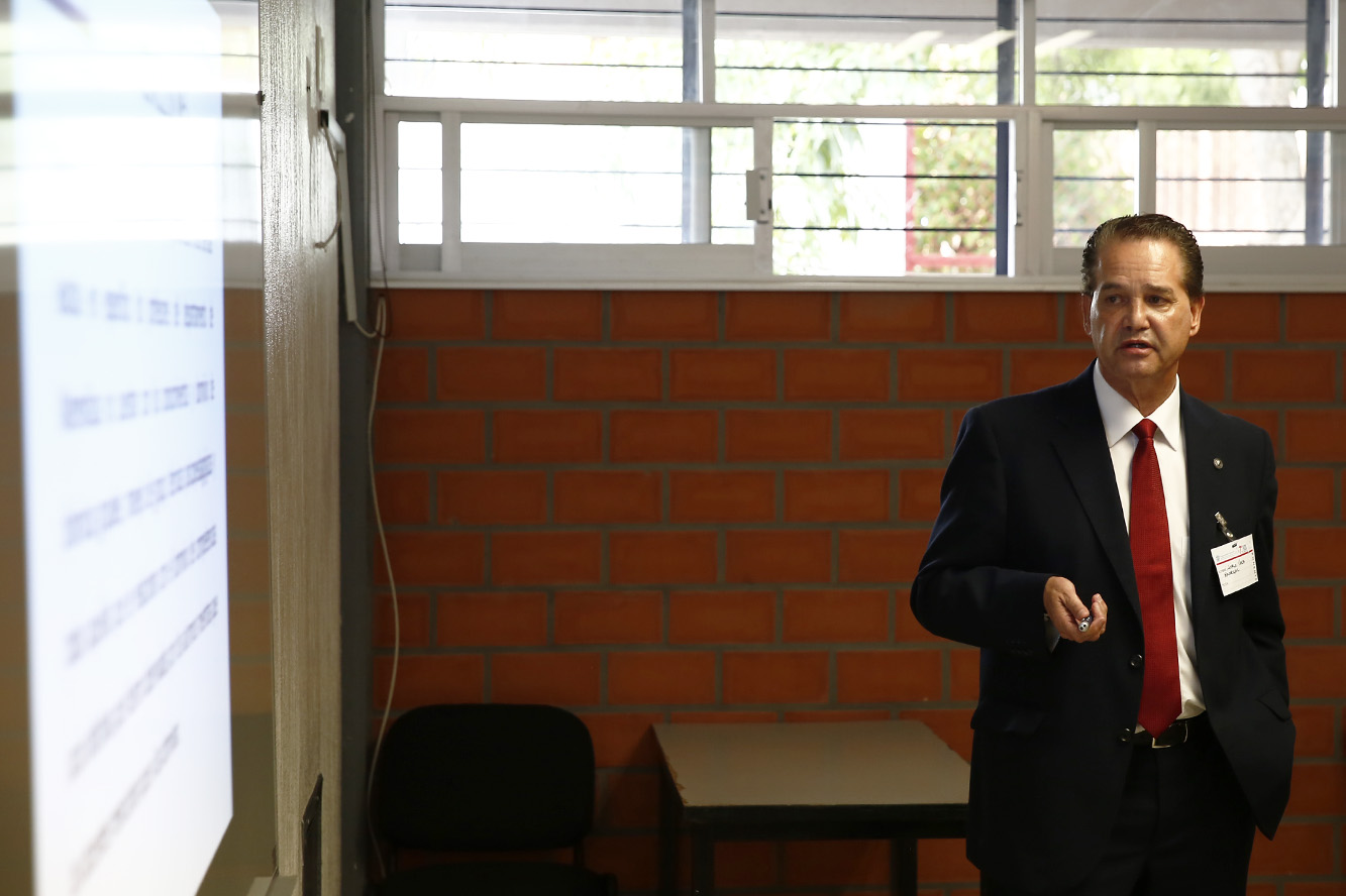Expositor en auditorio