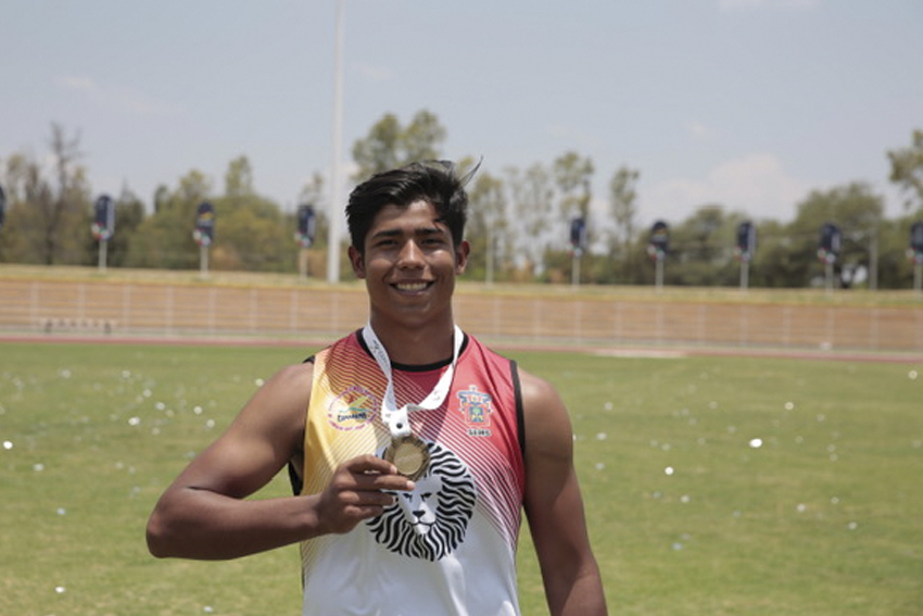 Atleta con medalla