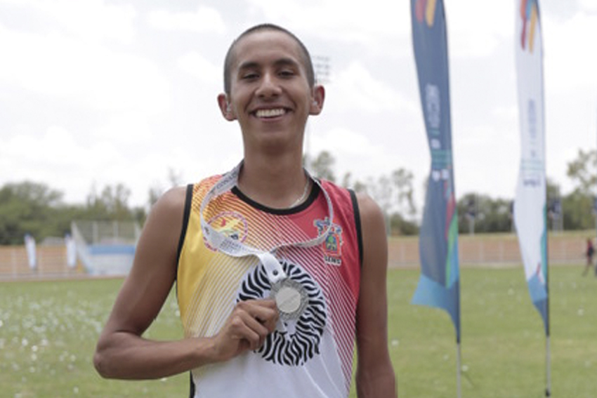 Atleta con medalla