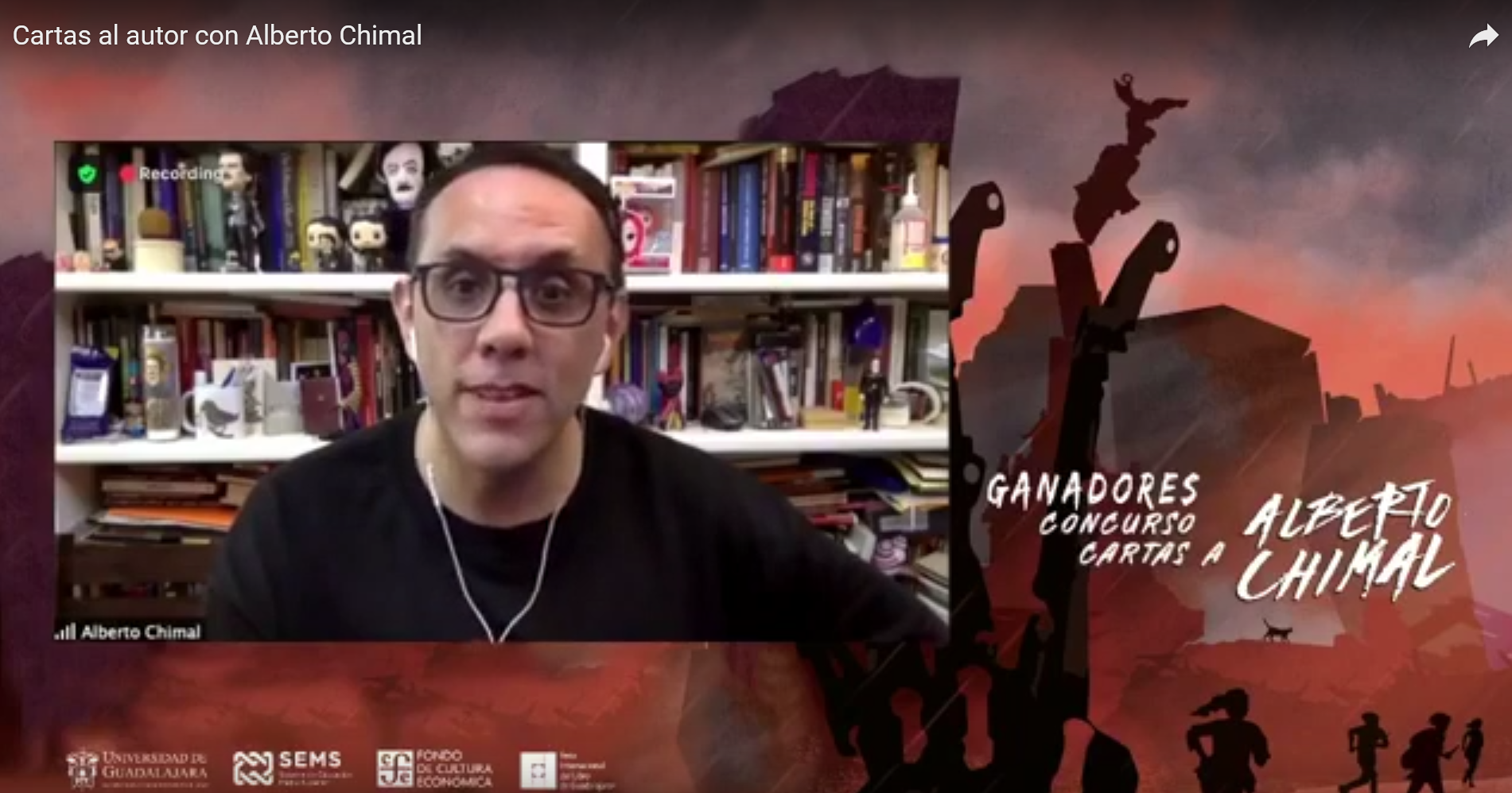 Captura de pantalla de participante del evento
