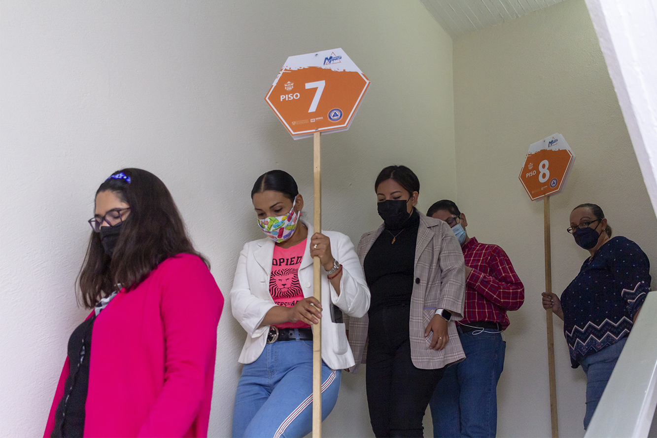Participantes en primer Macrosimulacro Nacional 2021