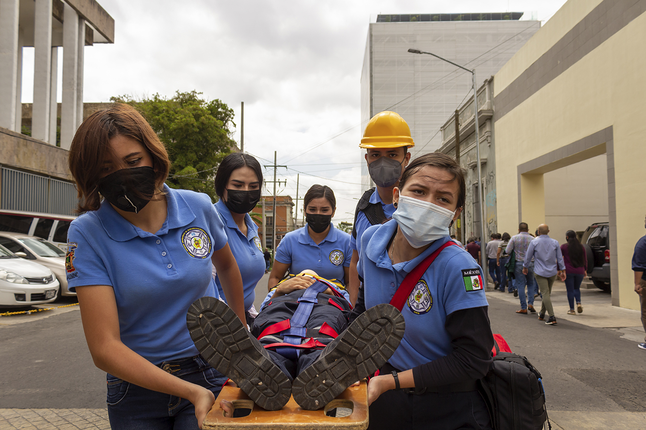 Participantes en primer Macrosimulacro Nacional 2021