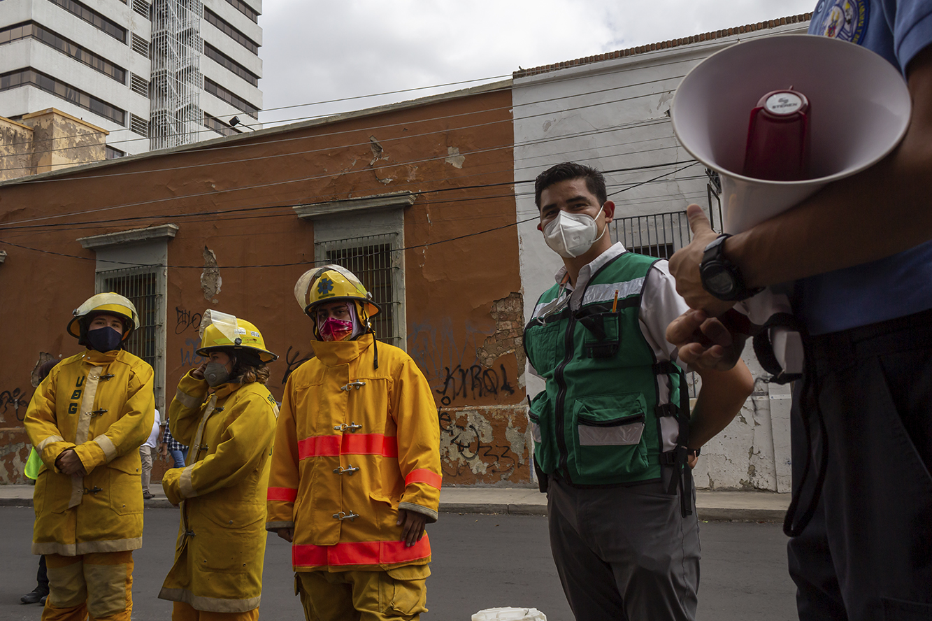 Participantes en primer Macrosimulacro Nacional 2021
