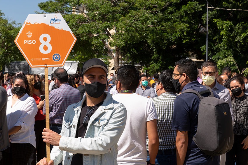 Participantes en segundo Macrosimulacro Nacional 2021