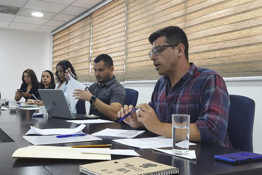 Participantes en el evento virtual