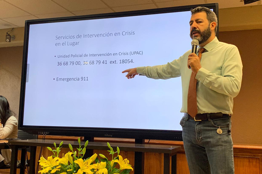 Expositor en auditorio