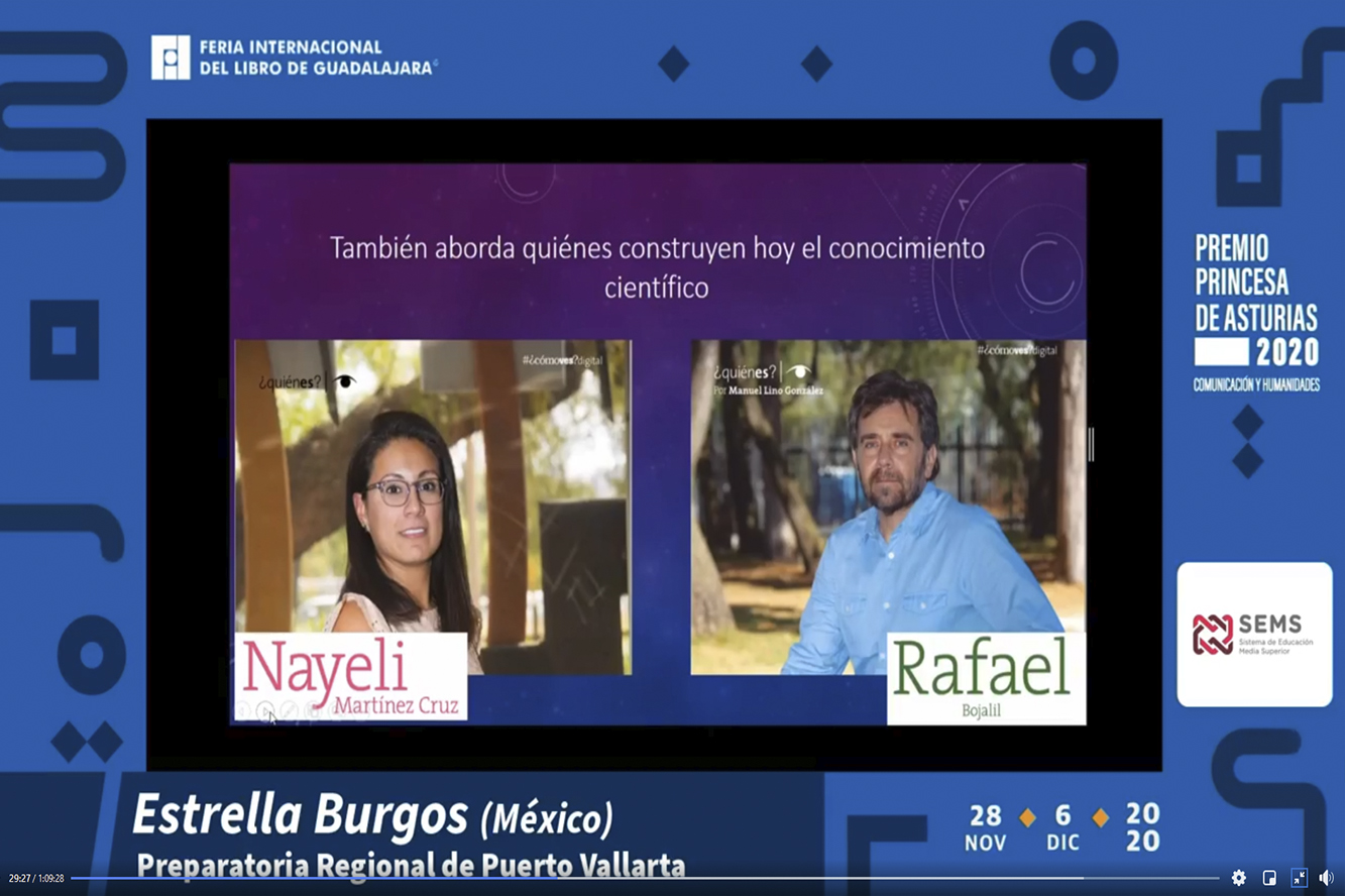 Captura de pantalla de la transmisión