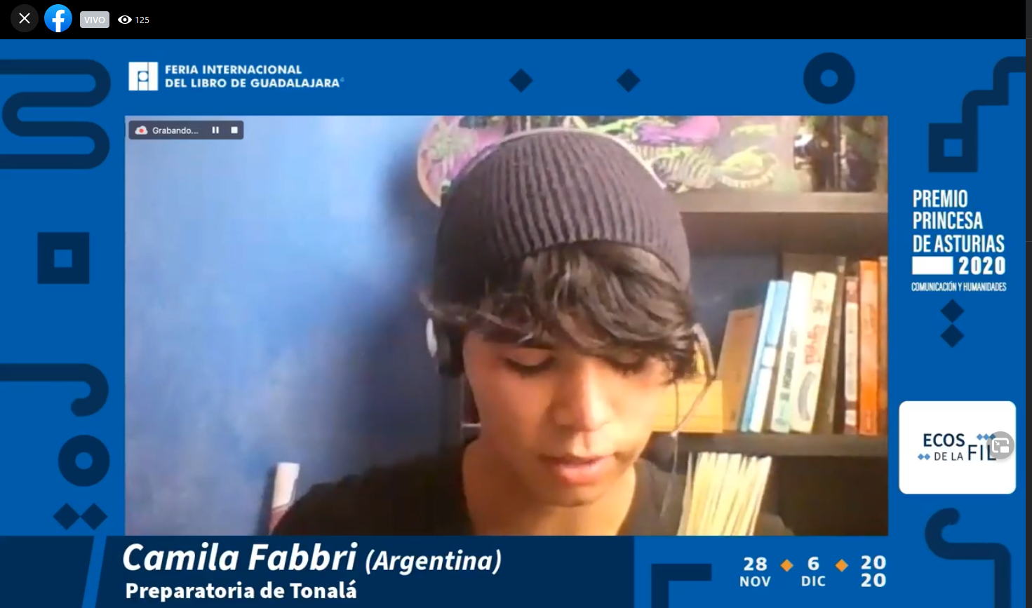 Captura de pantalla de la transmisión