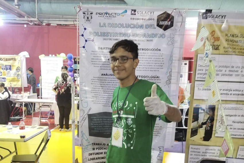 Alumno participando en evento