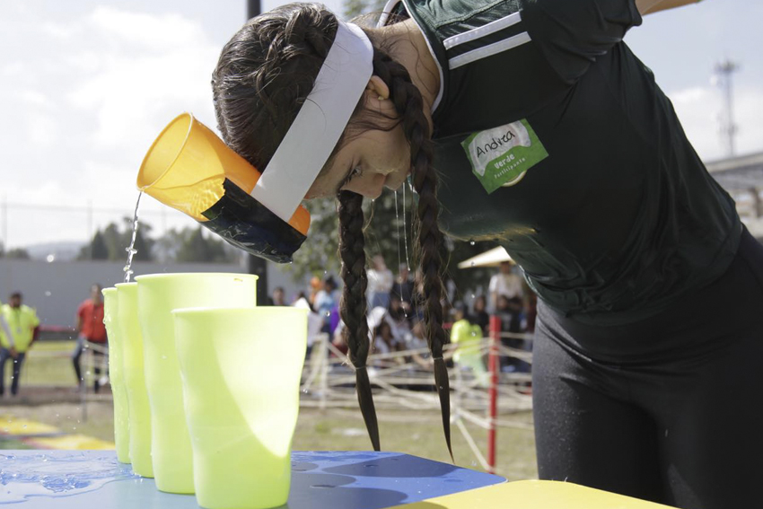 Alumna en competencia de destreza