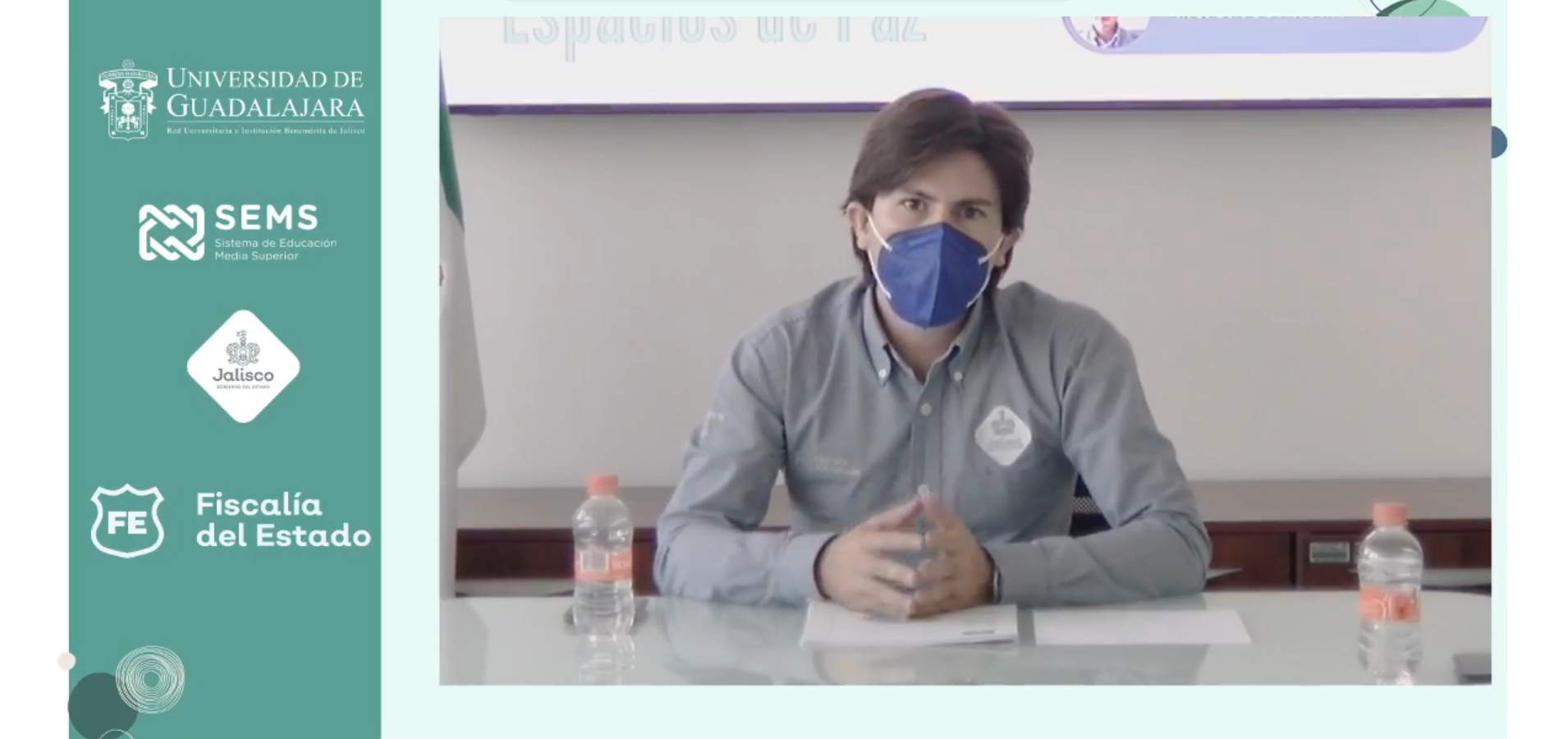 Captura de pantalla de participantes del evento virtual