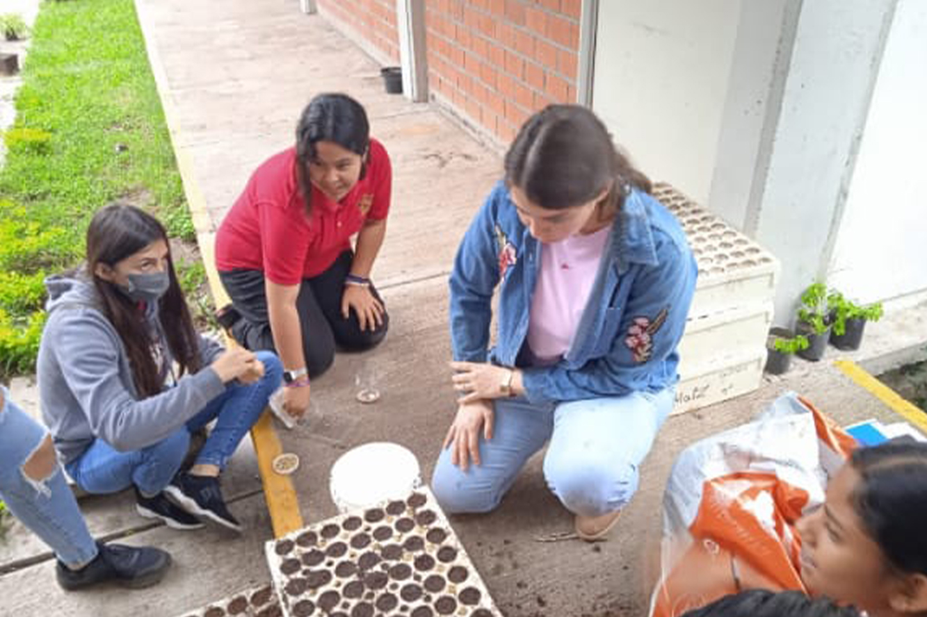 Estudiantes que participan en acticidad