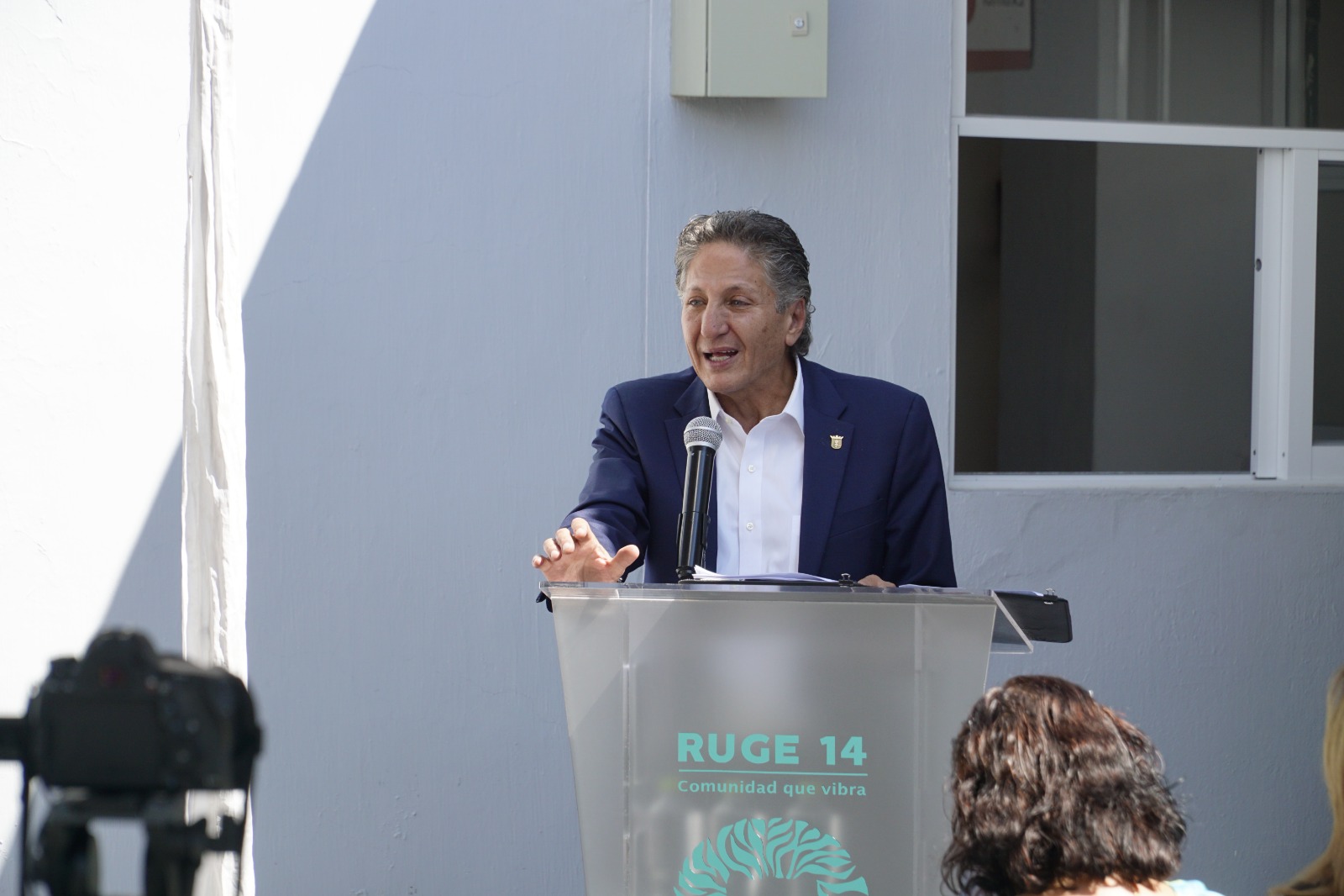 Juan José Frangie alcalde de Zapopan en uso de la voz