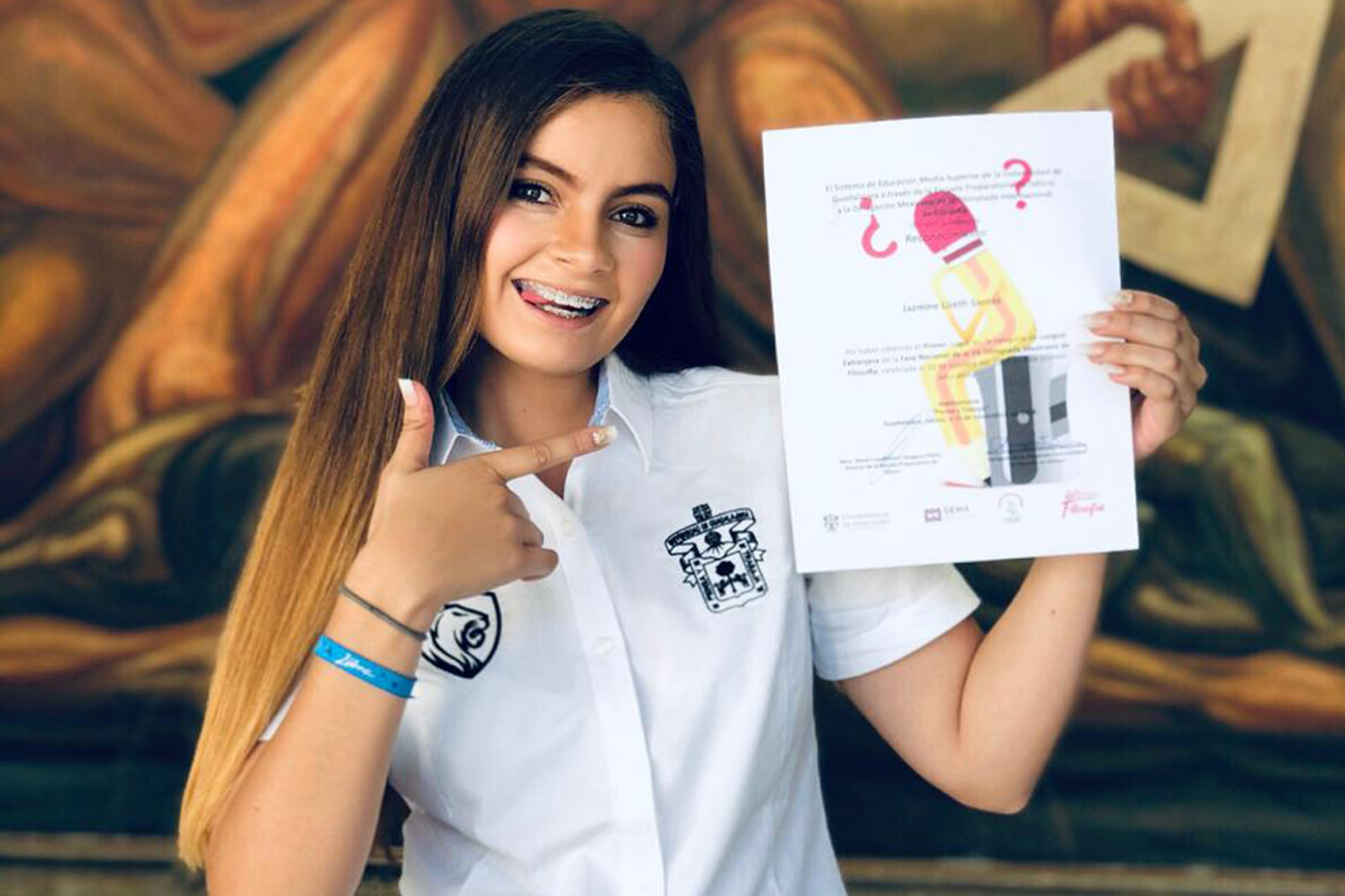 Ganadora de olimpiada en la Categoría Lengua extranjera