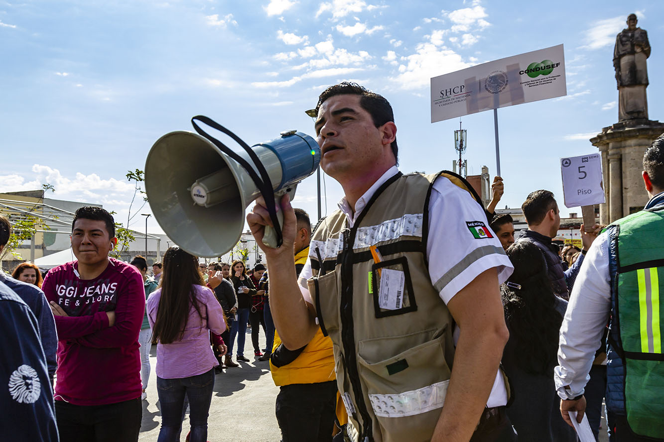 Participantes en macrosimulacro