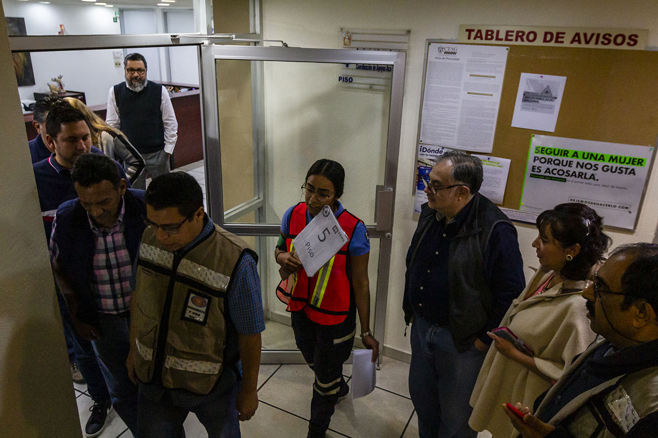 Participantes en macrosimulacro
