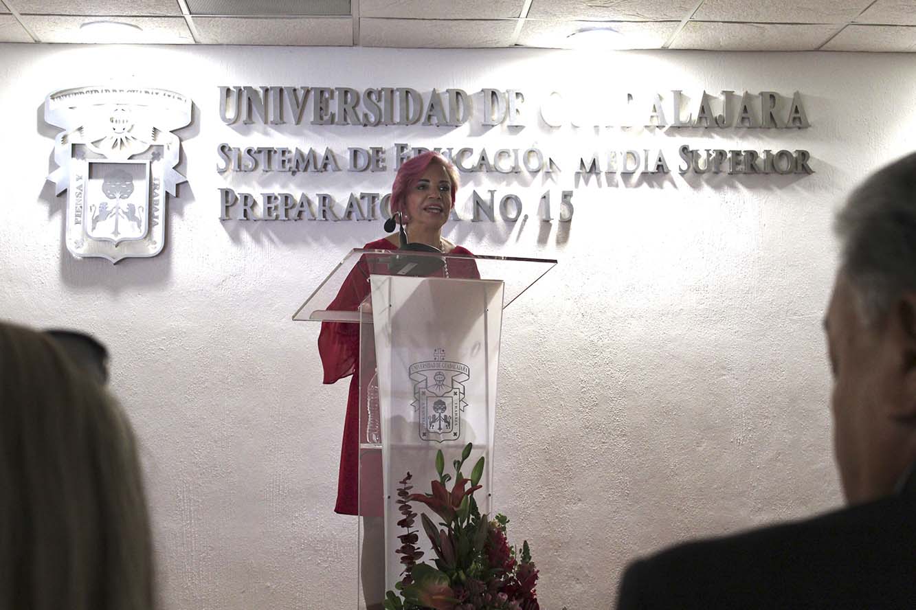 Directora en pódium