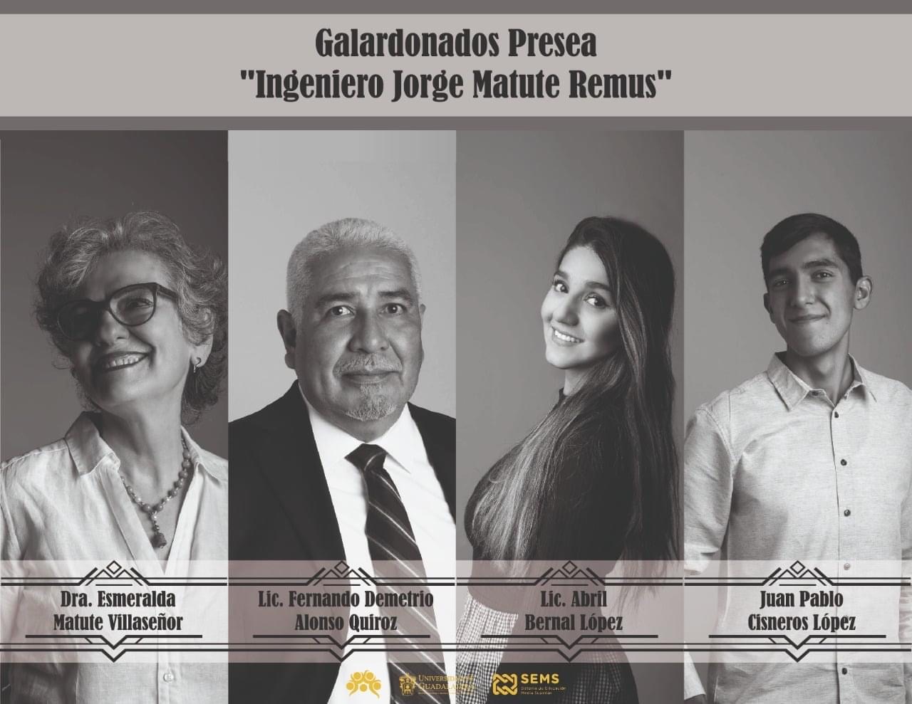Personas que recibieron el galardón