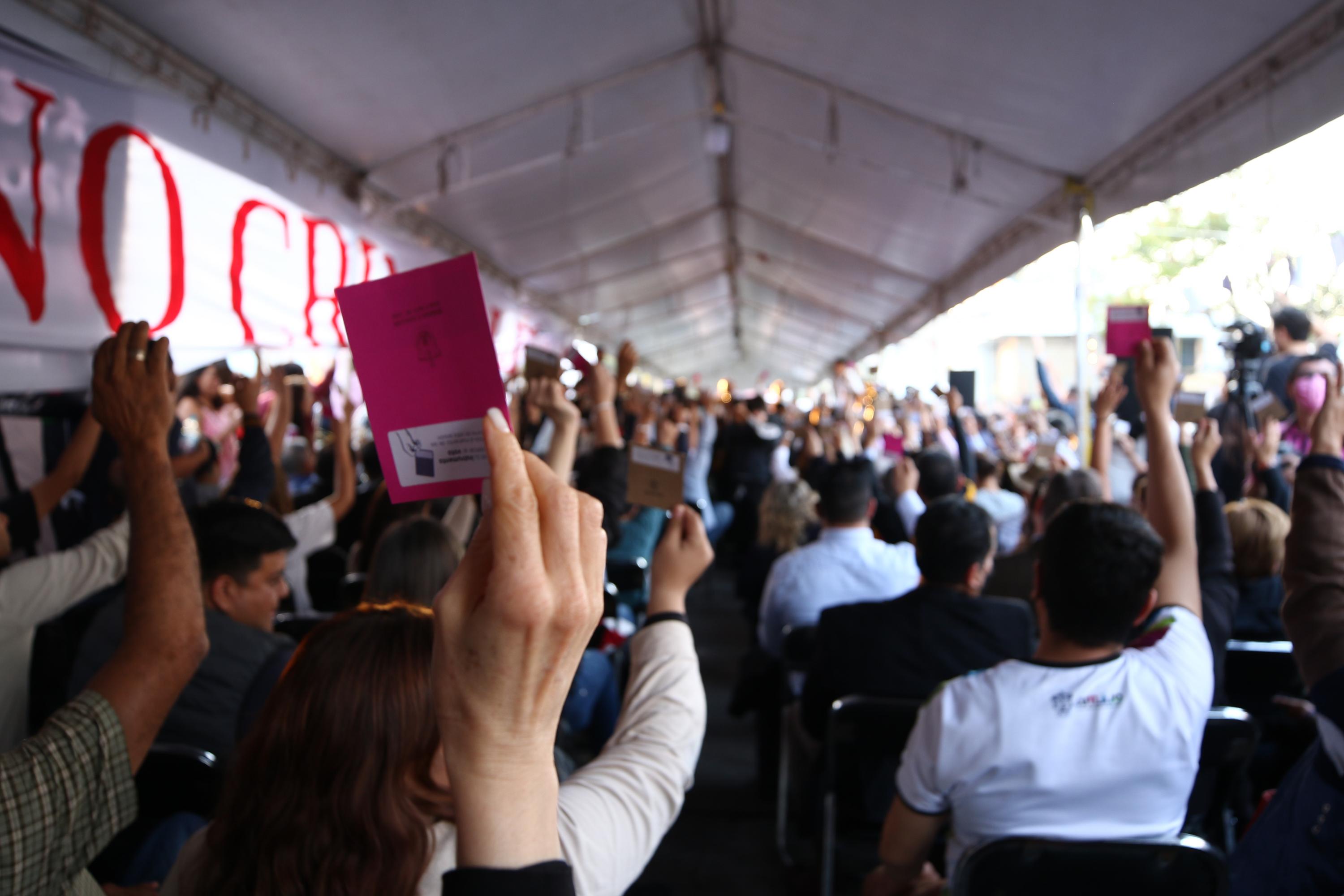 Integrantes votan en Consejo General Universitario