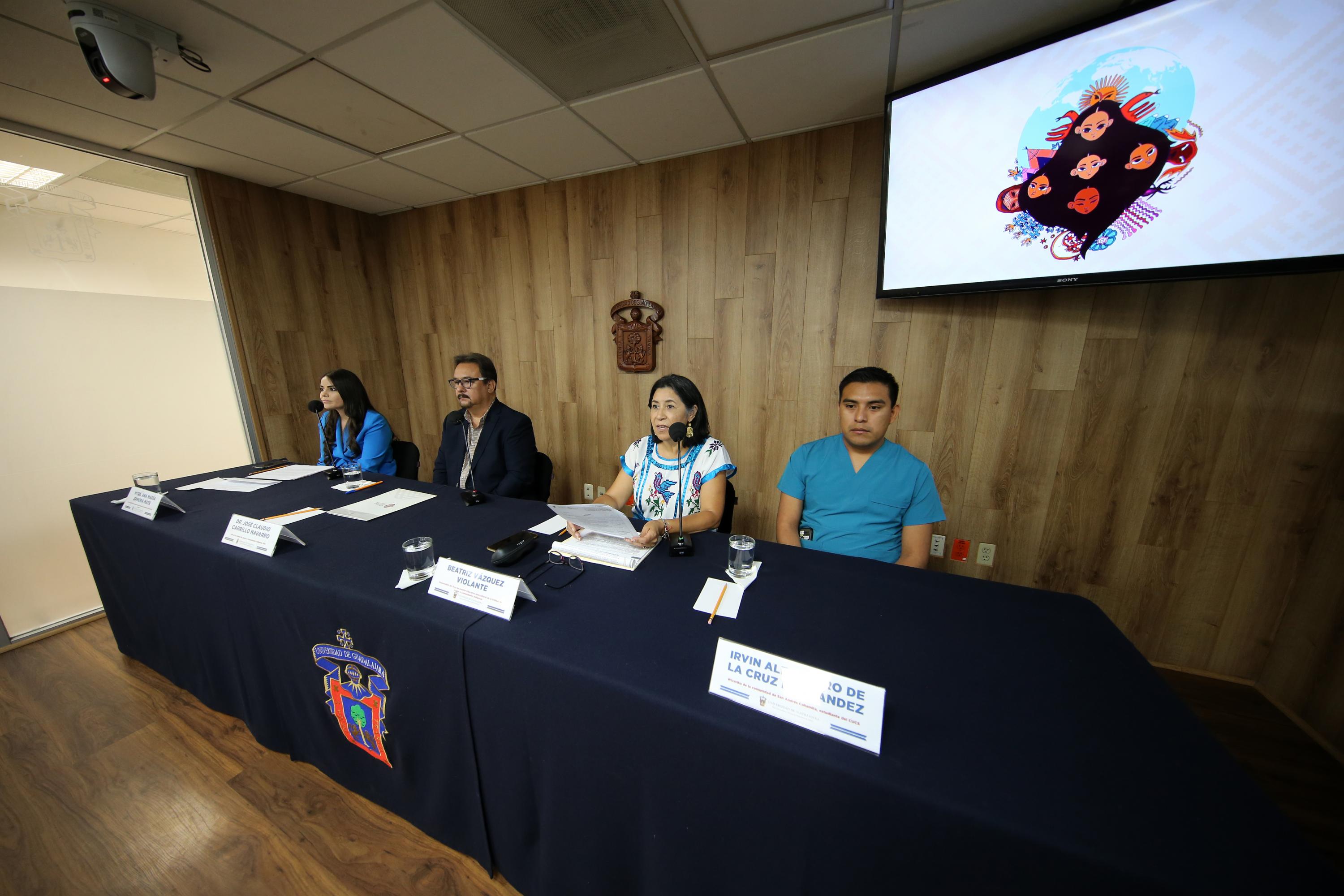 Autoridades del evento en rueda de prensa
