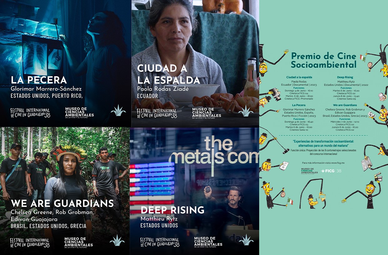 Collage de carteles del evento