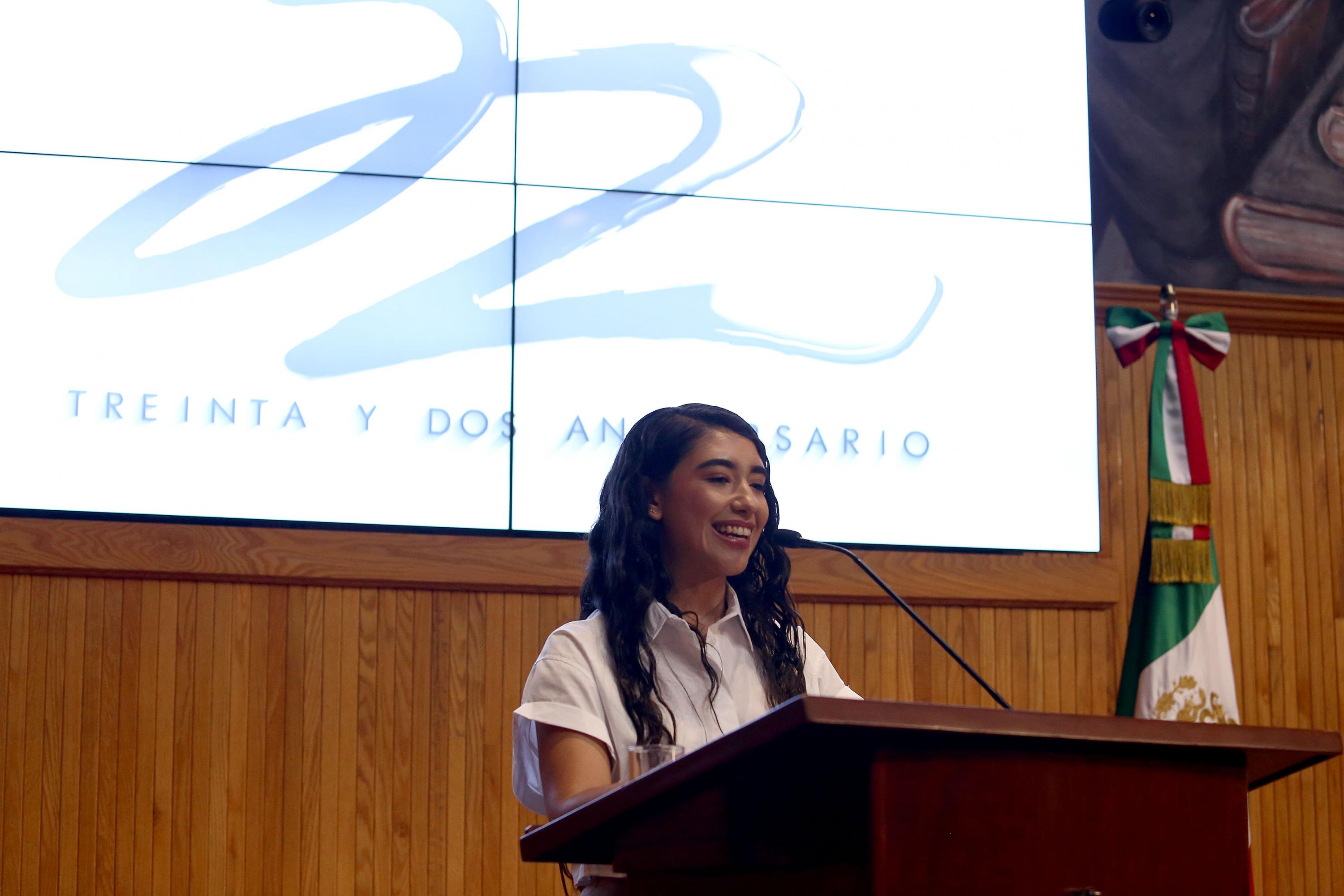 presidenta de la Federación Estudiantil Universitaria Zoé García Romero