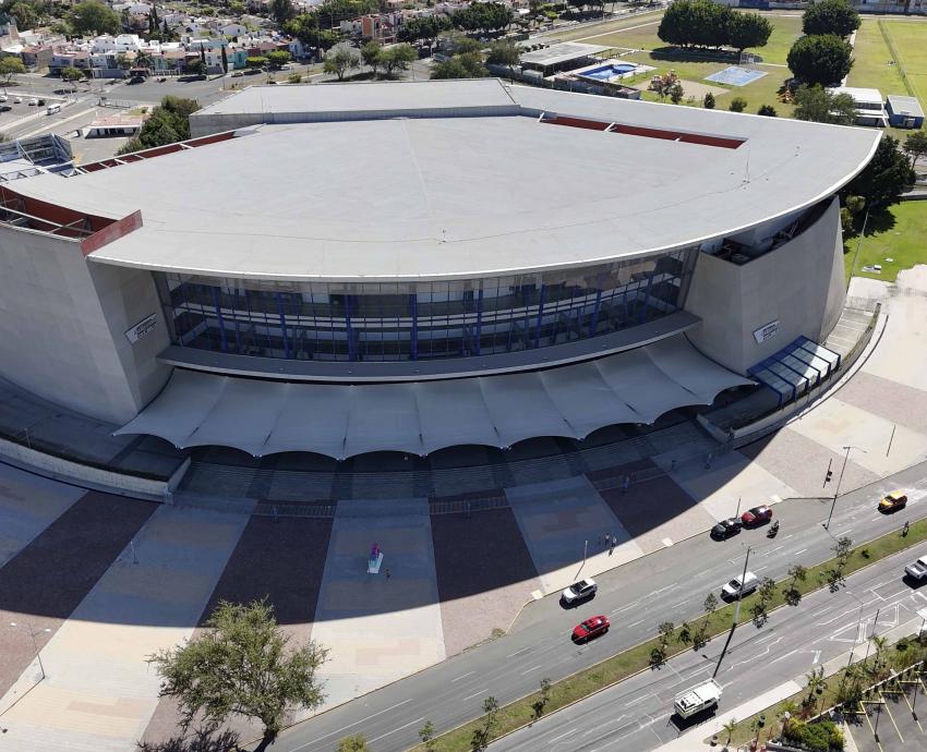 Toma aérea del Auditorio Telmex
