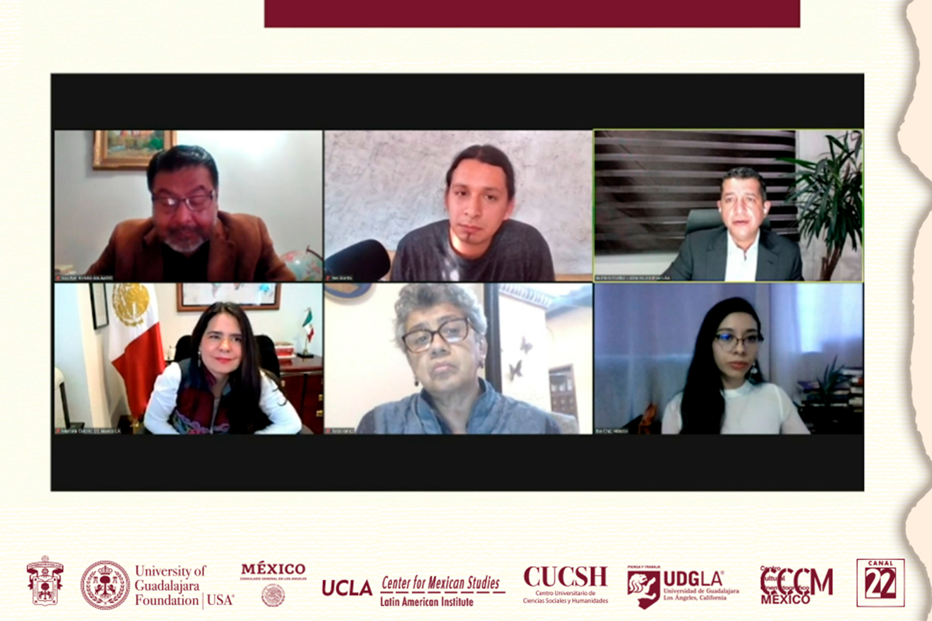 Captura de pantalla de participantes del evento virtual
