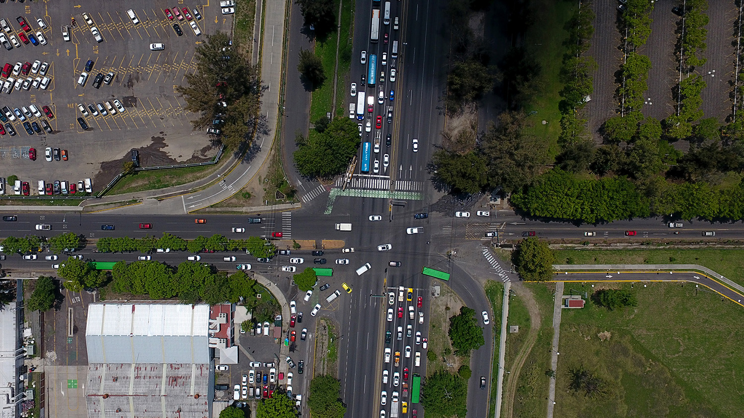 Vista aérea de calles
