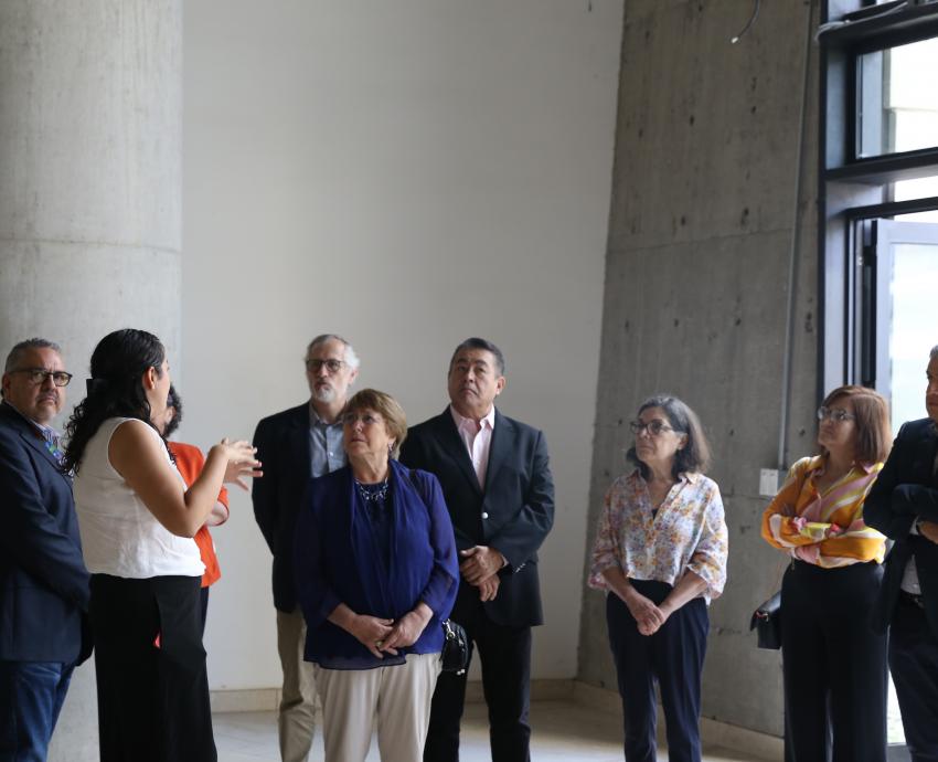 Autoridades del evento en recorrió las instalaciones del Museo de Ciencias Ambientales
