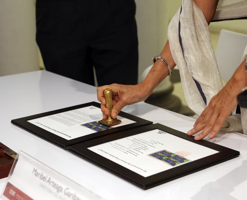 cancelación de la estampilla conmemorativa