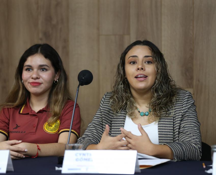 Autoridades del evento en rueda de prensa
