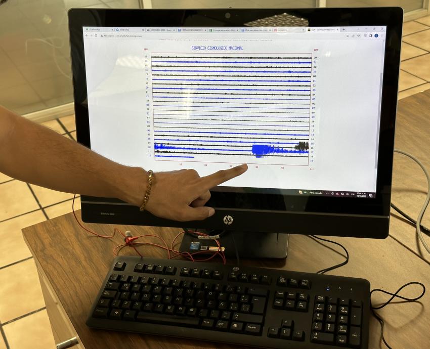 Monitor de computadora muestra gráficas