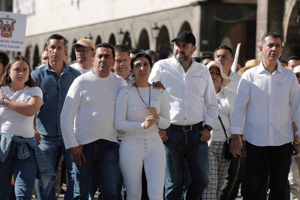 Participantes de marcha