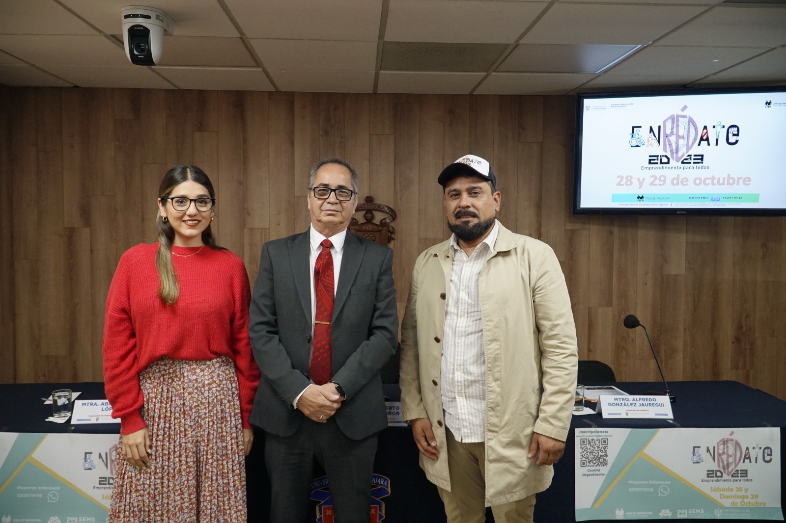 Autoridades del evento en rueda de prensa