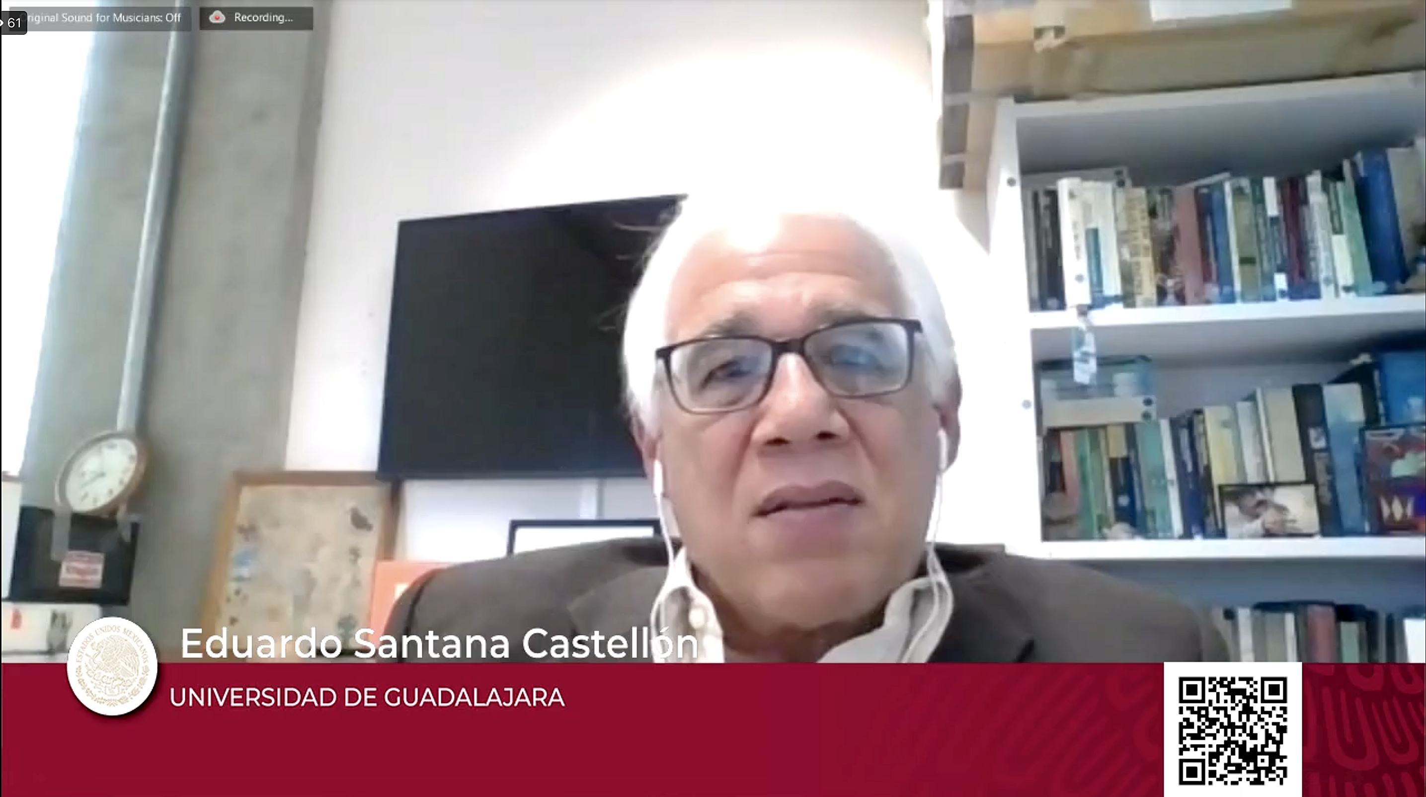 Captura de pantalla de trasmisión virtual