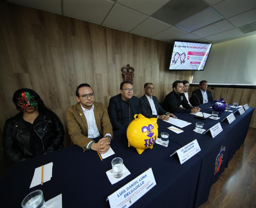 Autoridades del evento en rueda de prensa