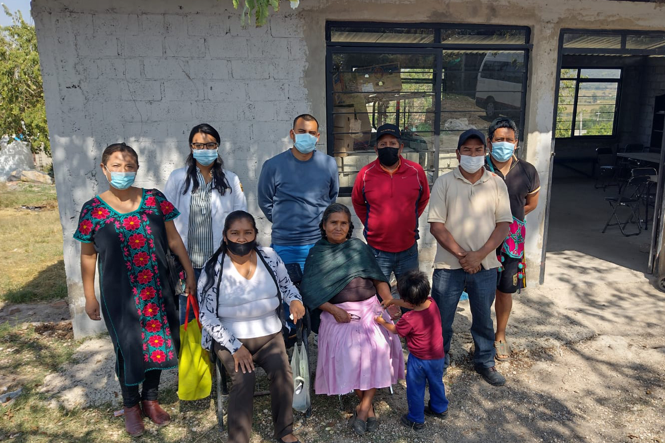 Habitantes de la zona visitada