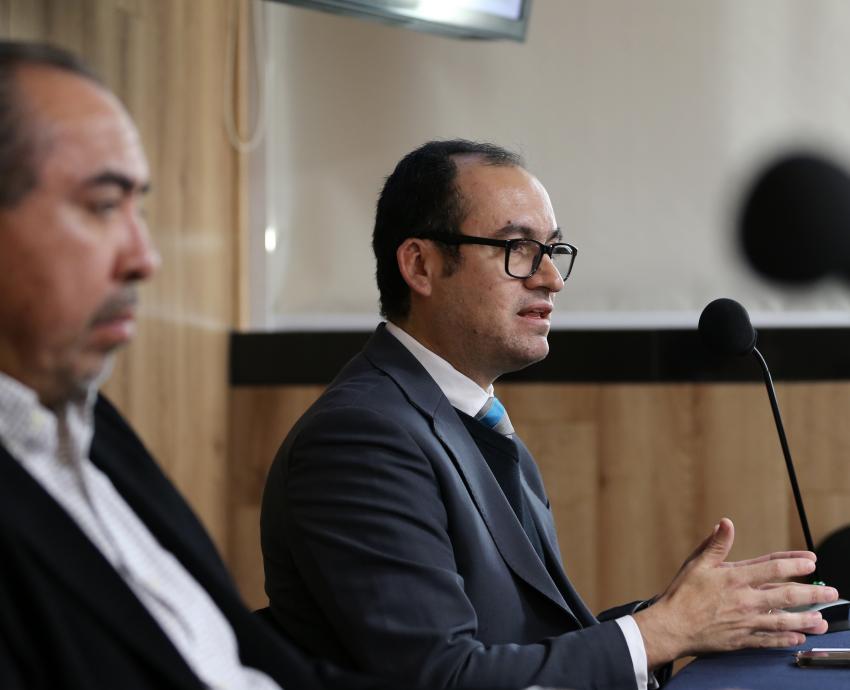 Autoridades del evento en rueda de prensa