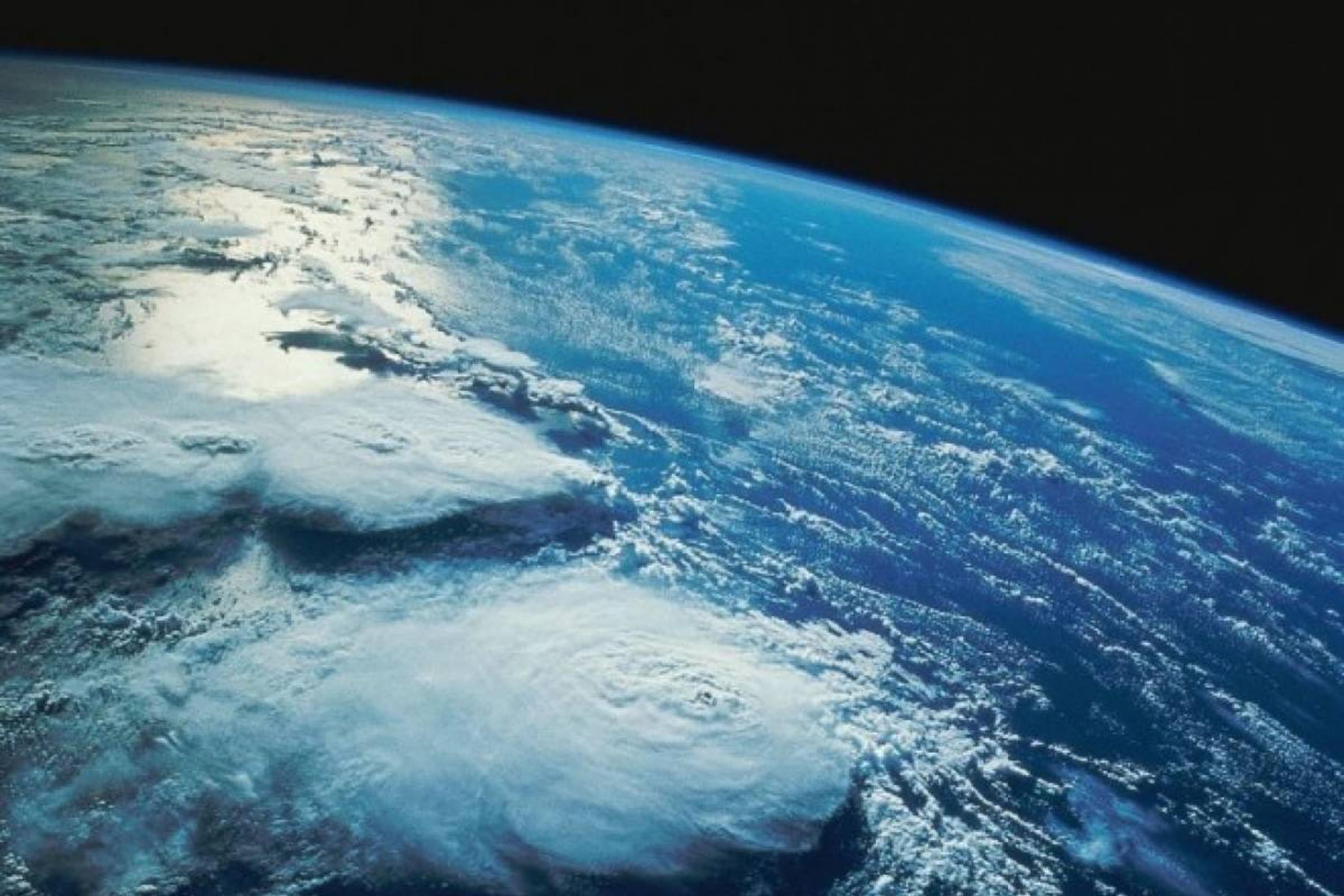 Foto del planeta tierra desde el espacio