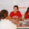 Participantes de Brigadas Multidisciplinarias Nos Late Servir atiende paciente