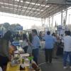 Alumnos en estand