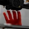 Impre4sora tres d imprime prototipo de mano