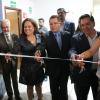 Autoridades del evento en instalaciones del plantel