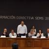 Integrantes del presidium en auditorio